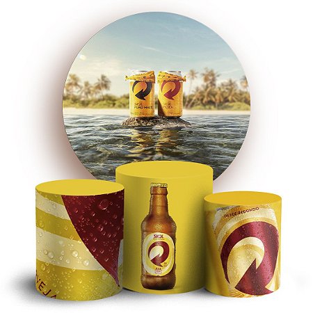 Capas Painel Redondo e Trio Cilindro Sublimado - Skol