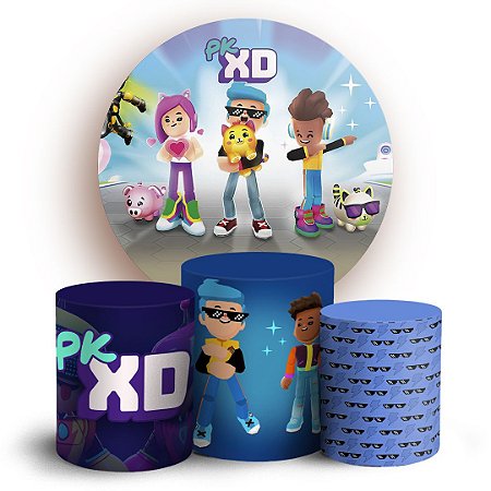 Capas Painel Redondo e Trio Cilindro Sublimado - PK XD