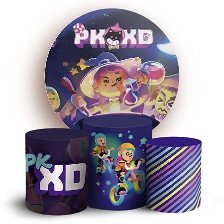 Capas Painel Redondo e Trio Cilindro Sublimado - PK XD