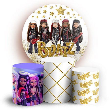 Capas Painel Redondo e Trio Cilindro Sublimado - Bratz
