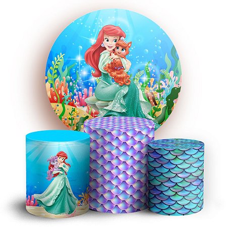 Capas Painel Redondo e Trio Cilindro Sublimado - Ariel