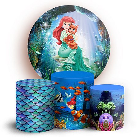 Capas Painel Redondo e Trio Cilindro Sublimado - Ariel