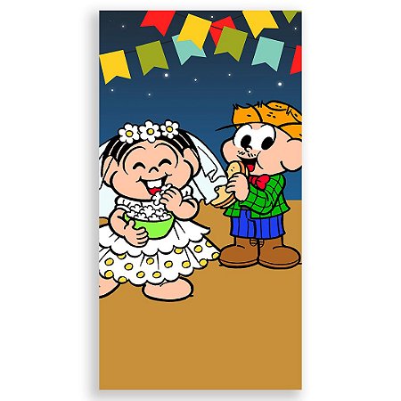 Faixa Lateral - Turma da Monica Junino - Sublimado 3D