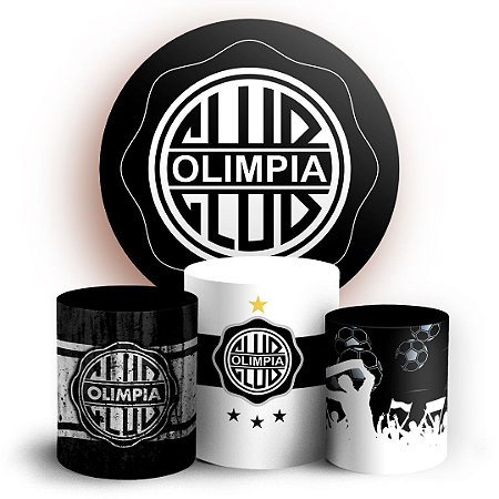 Capas Painel Redondo e Trio Cilindro Sublimado - Olimpia Club