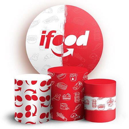 Capas Painel Redondo e Trio Cilindro Sublimado - Ifood