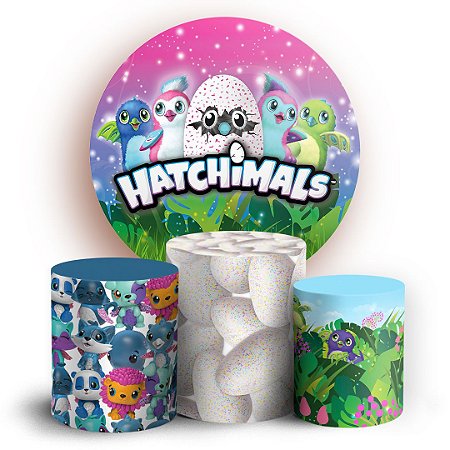 KIT Redondo e Trio - Hatchimals  - Sublimado 3D