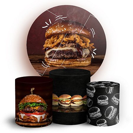 KIT Redondo e Trio - Hamburguer  - Sublimado 3D