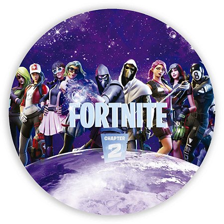 Capa Painel Redondo Sublimado - Fortnite