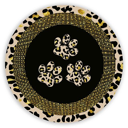 Capa Painel Redondo Sublimado - Animal Print