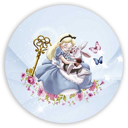 Capa Painel Redondo Sublimado - Alice