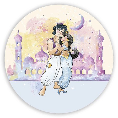 Capa Painel Redondo Sublimado - Aladim