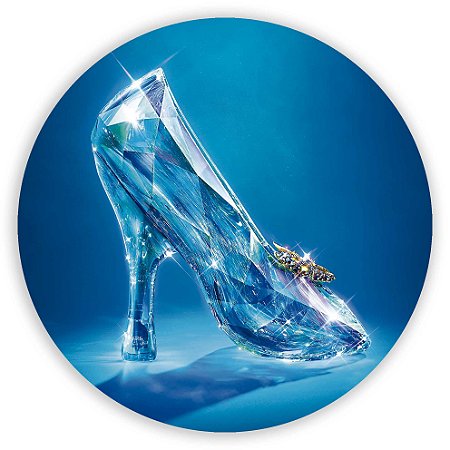 Capa Painel Redondo Sublimado - Cinderela