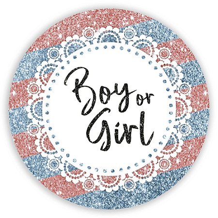 Capa Painel Redondo Sublimado - Chá de Bebê