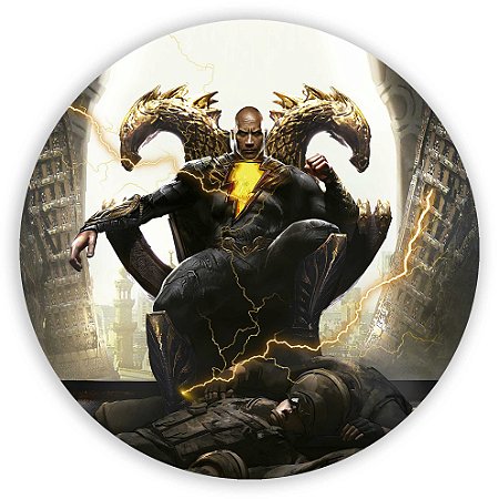 Capa Painel Redondo Sublimado - Adão Negro