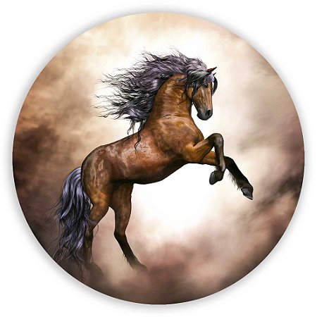 Capa Painel Redondo Sublimado - Cavalo