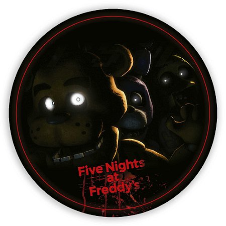 Capa Painel Redondo Sublimado - Five Nights at Freddy's