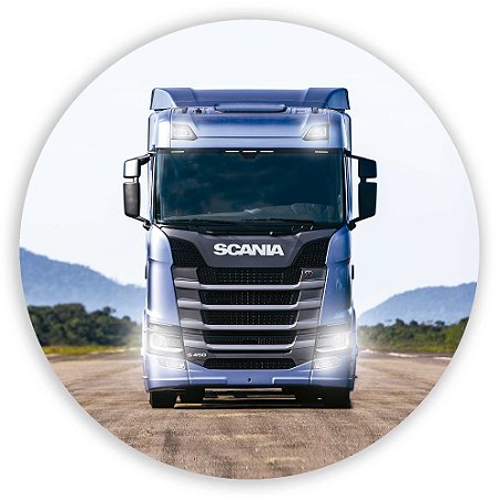 Capa Painel Redondo Sublimado - Caminhão