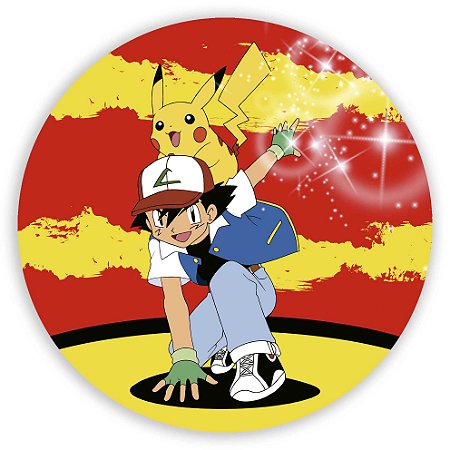 Painel Redondo - Pokemon - Sublimado 3D