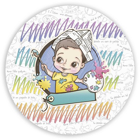 Painel Redondo - Pintando o 7 - Sublimado 3D