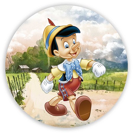 Painel Redondo - Pinoquio - Sublimado 3D