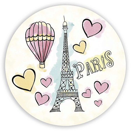 Painel Redondo - Paris - Sublimado 3D