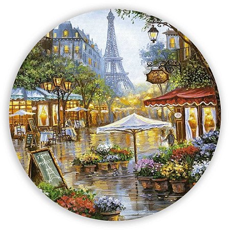 Painel Redondo - Paris - Sublimado 3D