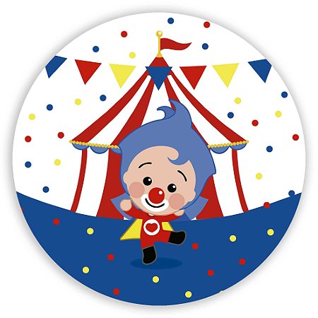 Painel Redondo - Palhaço Plim Plim - Sublimado 3D