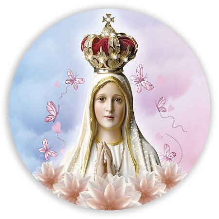 Painel Redondo - Nossa Senhora - Sublimado 3D