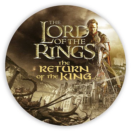 Painel Redondo - O Senhor dos Anéis - Sublimado 3D