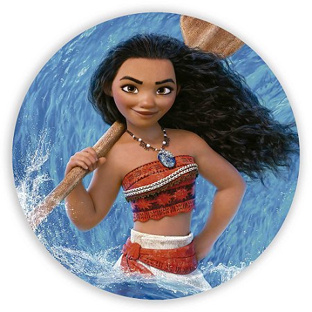 Painel Redondo - Moana Adulta - Sublimado 3D
