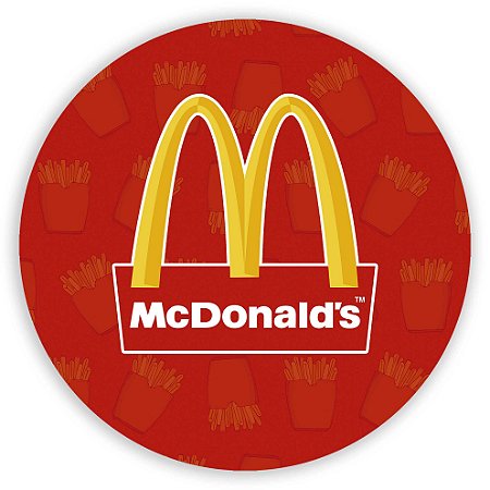 Painel Redondo - McDonalds - Sublimado 3D