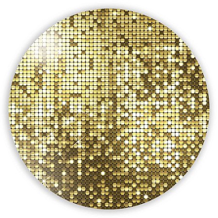 Capa Painel Redondo Sublimado - Lantejoulas