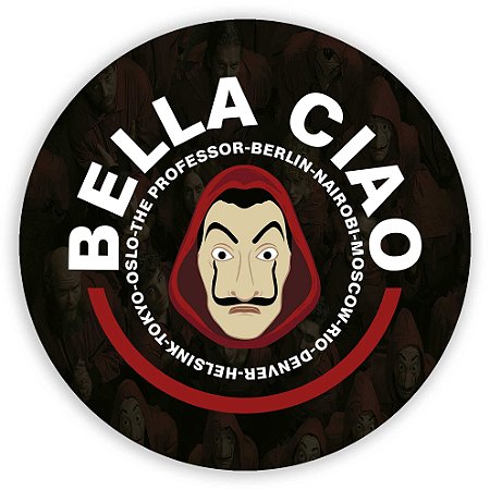 Painel Redondo - La Casa de Papel - Sublimado 3D