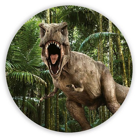 Capa Painel Redondo Sublimado - Jurassic World