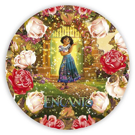 Capa Painel Redondo Sublimado - Encanto