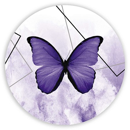 Capa Painel Redondo Sublimado - Borboleta