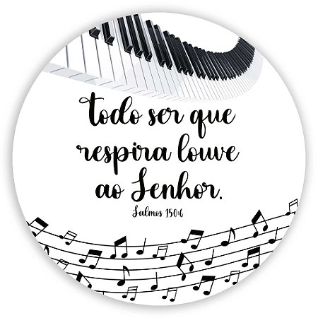 Capa Painel Redondo Sublimado - Instrumentos