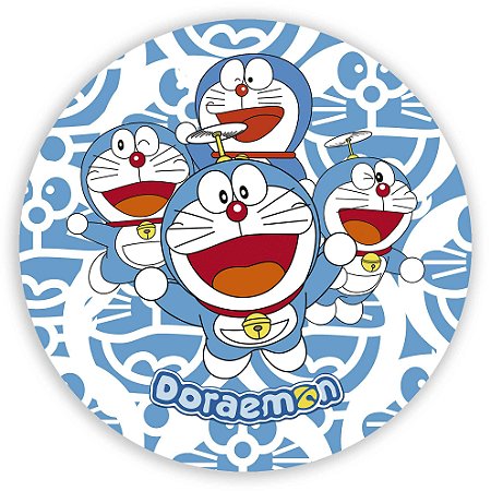 Capa Painel Redondo Sublimado - Doraemon