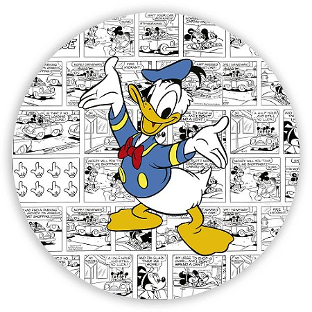 Capa Painel Redondo Sublimado - Donald