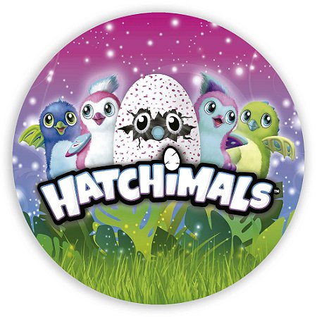 Painel Redondo - Hatchimals - Sublimado 3D