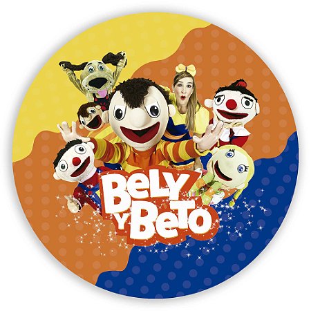 Capa Painel Redondo Sublimado - Bely e Beto