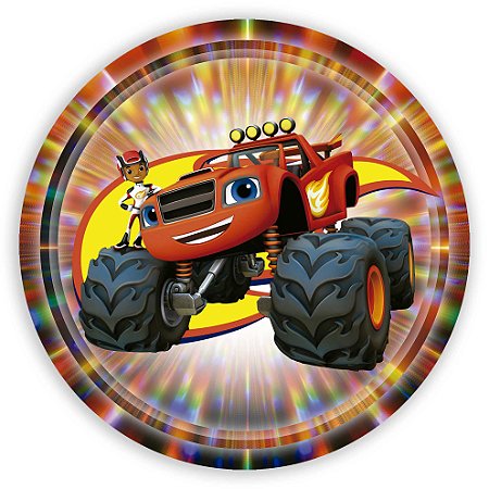 Painel Redondo - Blazer and Monster Machine - Sublimado 3D