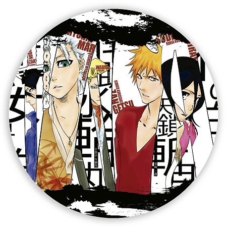 Capa Painel Redondo Sublimado - Bleach