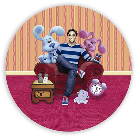 Capa Painel Redondo Sublimado - Blues Clues