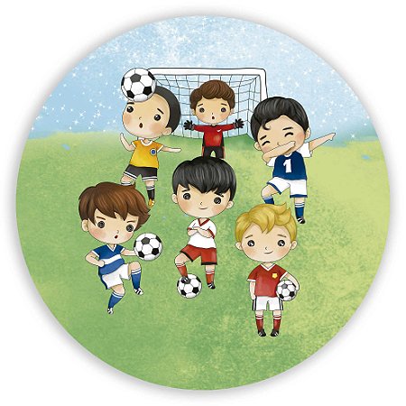 Painel Redondo - Futebol - Sublimado 3D