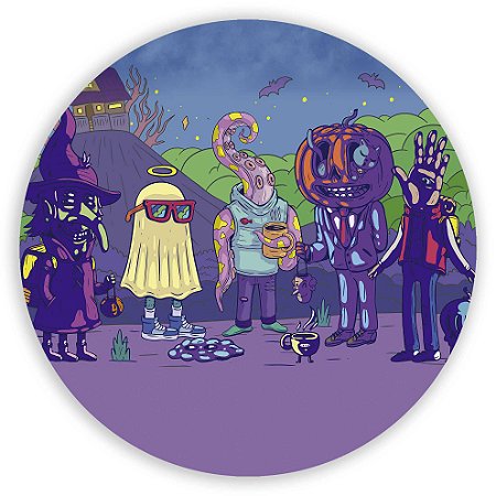 Painel Redondo - Halloween - Sublimado 3D