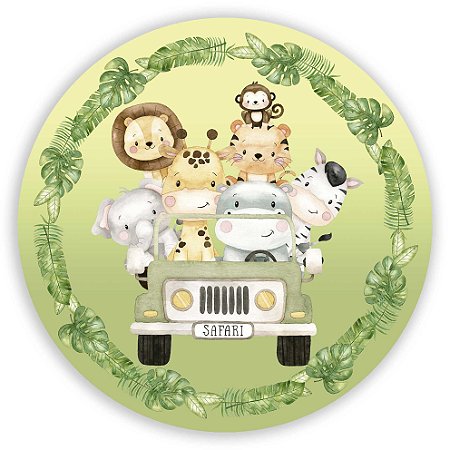 Painel Redondo - Safari - Sublimado 3D