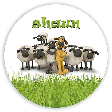 Painel Redondo - Shaun, O Carneiro - Sublimado 3D