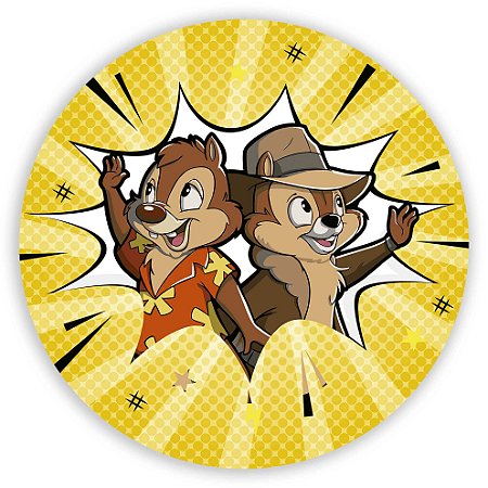 Painel Redondo - Tico e Teco - Sublimado 3D