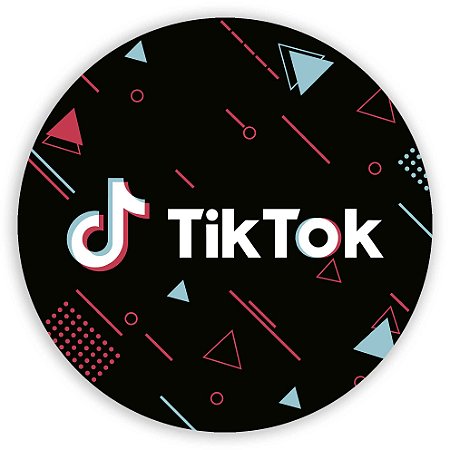 Painel Redondo - TikTok - Sublimado 3D